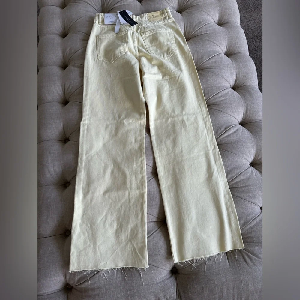 Stradivarius Yellow Boyfriend Jeans